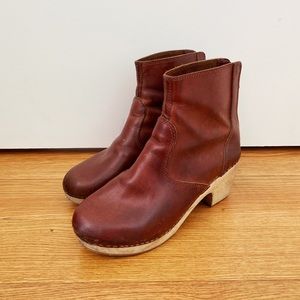 MADEWELL | Leather Clog Ankle Boots